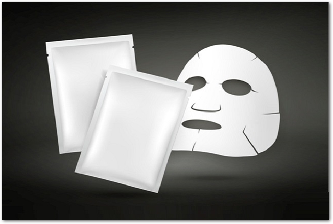 facial mask and blank package for cosmetics